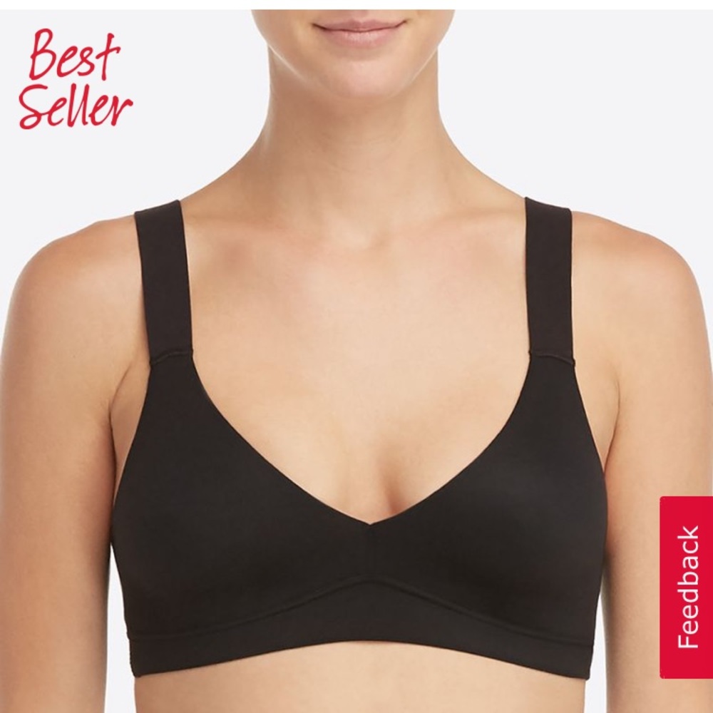 Spanx Bra-llelujah Unlined Bralette Black